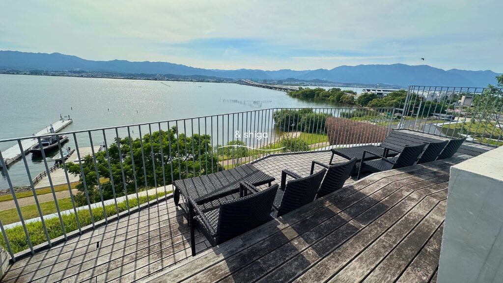 SETRE MARINA BIWAKO (セトレマリーナびわ湖)屋上からの景色