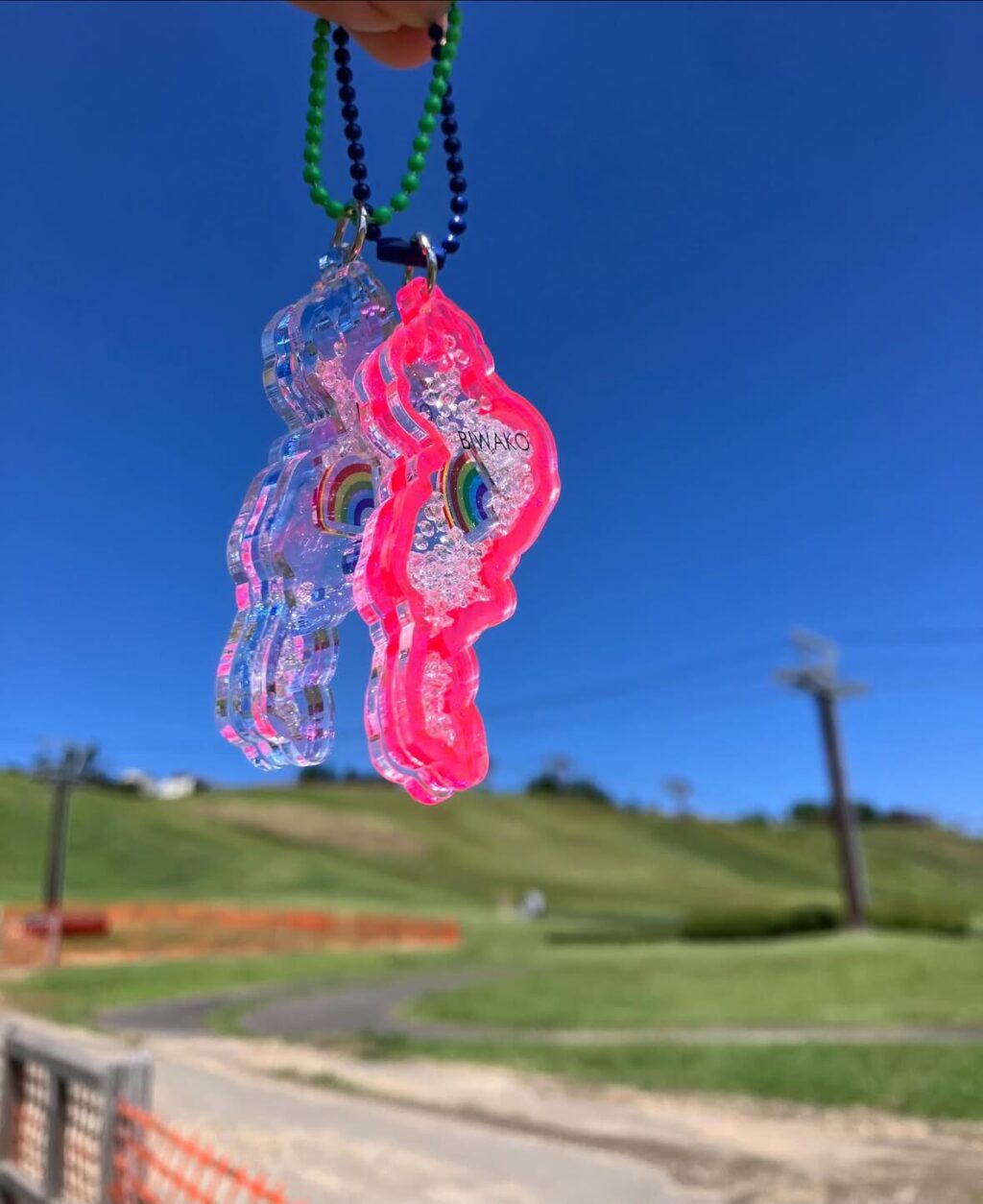 びわこキーホルダー箱館山の虹